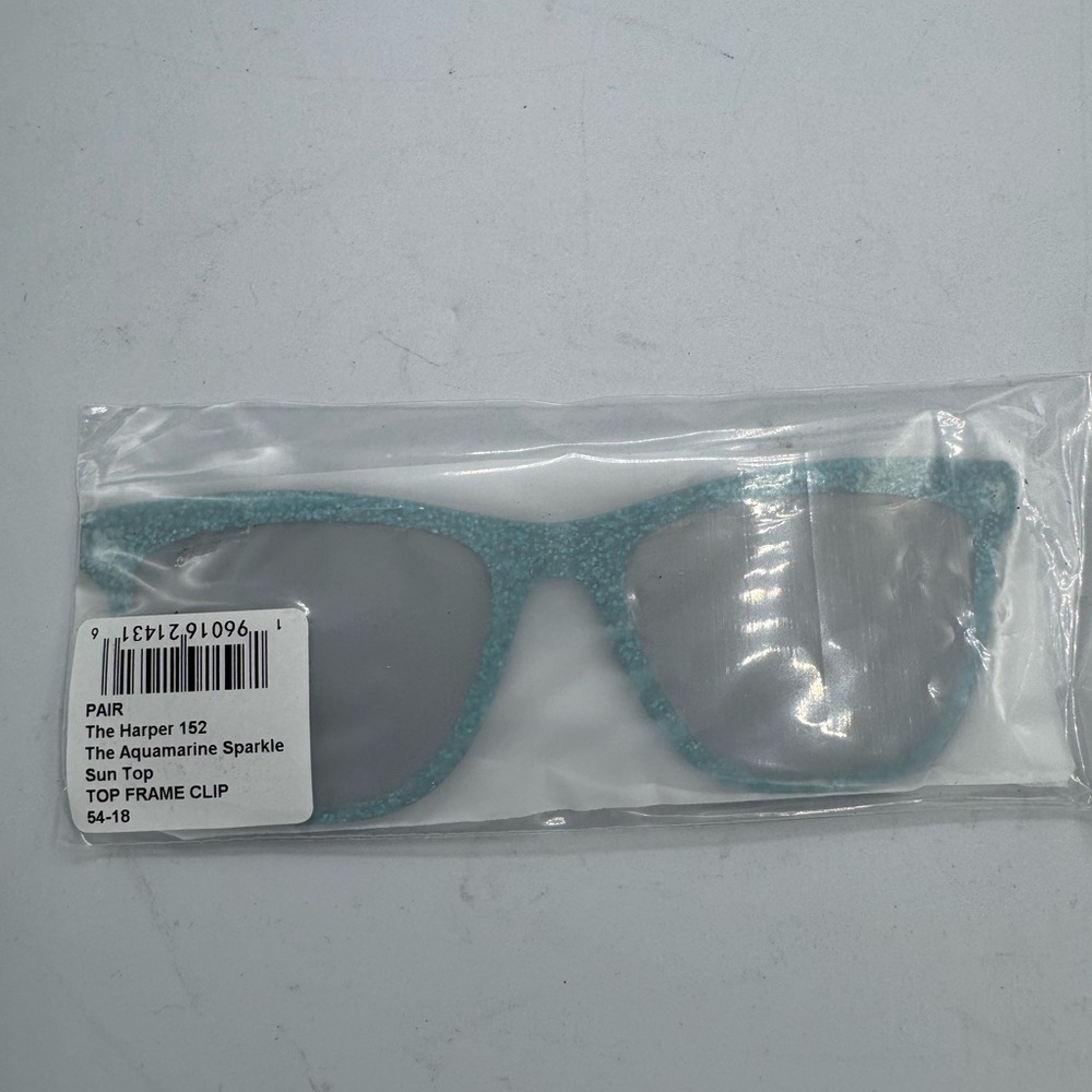 Pair Eyewear The Harper Aquamarine Sparkle Sun Top SunglassToppers